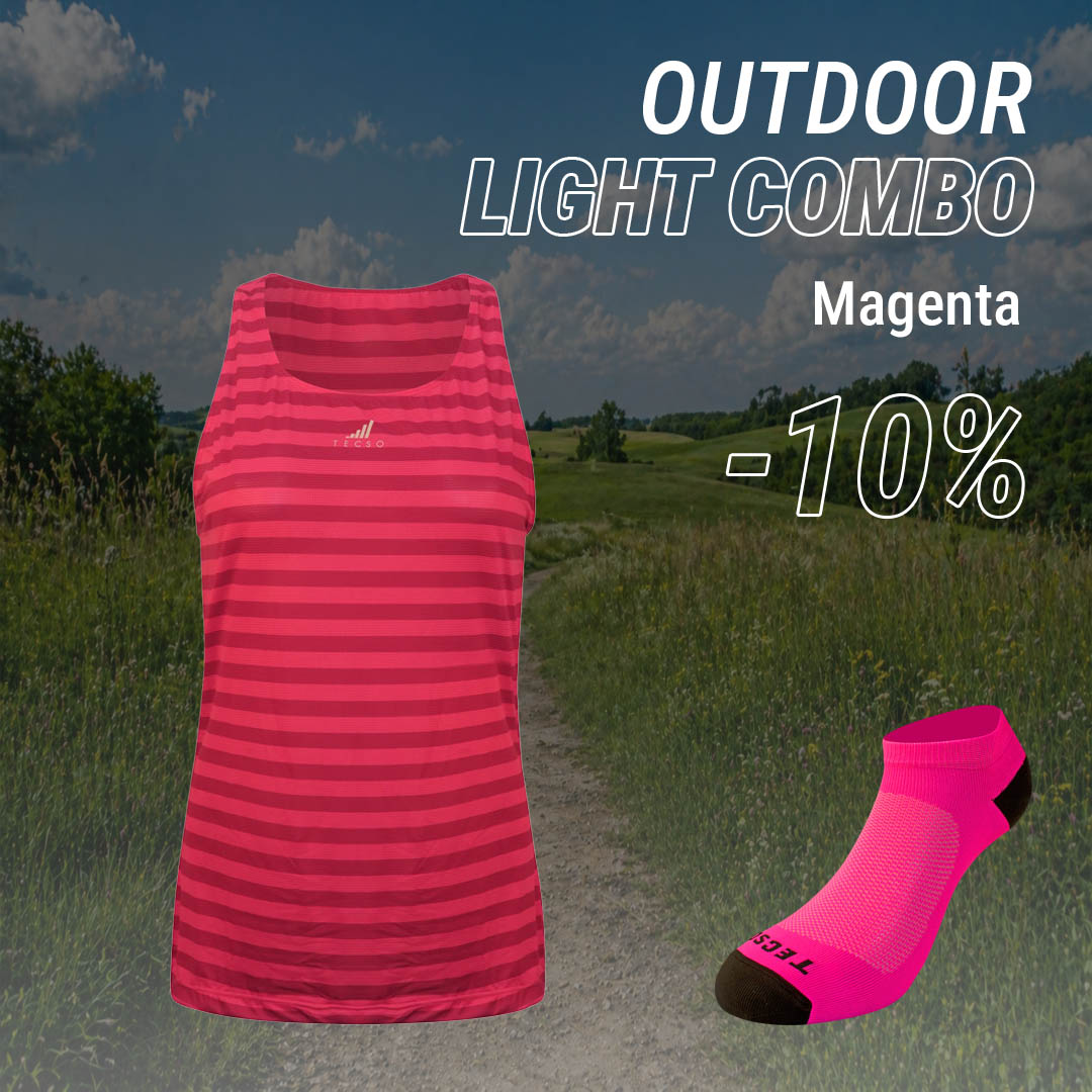 OUTDOOR LIGHT COMBO CANOTTA WOMAN - Magenta